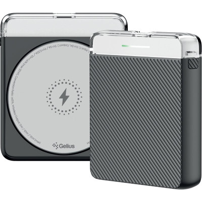 Повербанк с беспроводной зарядкой Gelius Avelon GP-PBW301 Magnetic Wireless Charge 15W 5000mAh Black