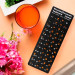 Keyboard stickers (ru-english) Black-Orange