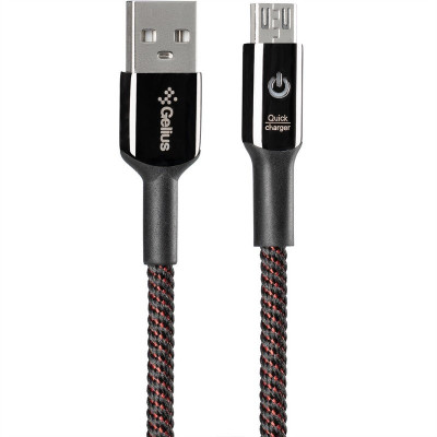 Кабель USB Gelius Smart GP-U08m MicroUSB Black
