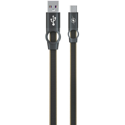 Кабель USB Gelius Flexible 2 GP-UC07m MicroUSB (1м) (10W) Black