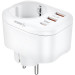 Мережевий зарядний пристрій Gelius Moxie GP-HC050 2USB (QC3.0) + Type-C (PD20W) White