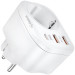Мережевий зарядний пристрій Gelius Moxie GP-HC050 2USB (QC3.0) + Type-C (PD20W) White