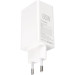 Мережевий зарядний пристрій Gelius Nimble GaN 65W GP-HC051 + кабель Type-C/Type-C White