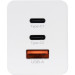 Мережевий зарядний пристрій Gelius Nimble GaN 65W GP-HC051 + кабель Type-C/Type-C White