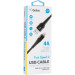 Кабель USB Gelius Fast Speed 2 GP-UC05i Lightning (1м) (22.5W) Black