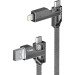Кабель USB Gelius Twister GP-UCN004 4в1 USB-A/Type-C to Type-C/Lightning (1,2m) (60W) Gray