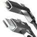 Кабель USB Gelius Twister GP-UCN004 4в1 USB-A/Type-C to Type-C/Lightning (1,2m) (60W) Gray