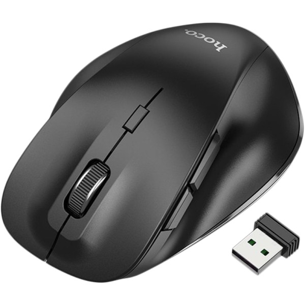 Беспроводная мышь Hoco GM24 Mystic 6 кнопок dual-mode (2.4G/BT) Black