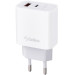 Мережевий зарядний пристрій Gelius Merge GP-HC060 GAN USB+Type-C 35W (QC/PD/PPS) White