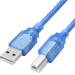 Кабель для принтера AM-BM 3m Blue