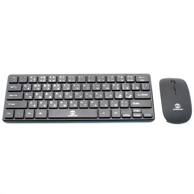 Комплект беспроводные клавиатура + мышь ZORNWEE G1000 Black