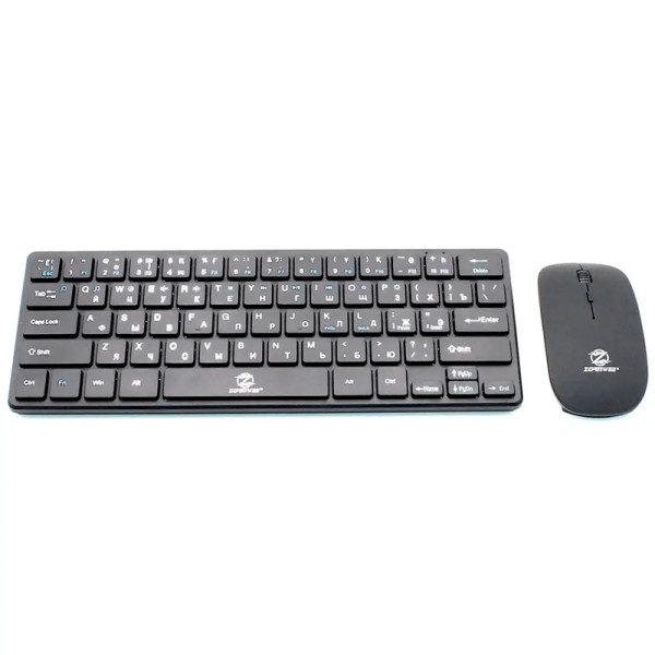 Комплект беспроводные клавиатура + мышь ZORNWEE G1000 Black