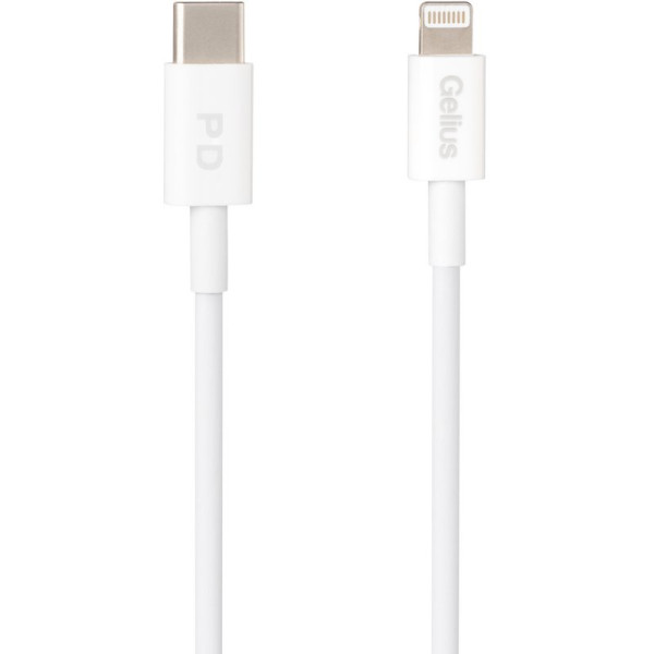 Кабель USB Gelius Control GP-UC113 20W (1м) Type-C/Lightning White