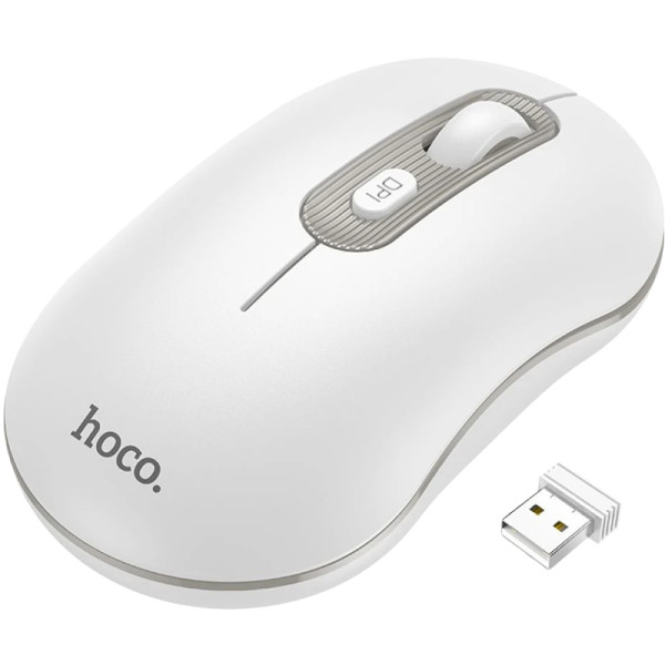 Беспроводная мышь Hoco GM21 Platinum 2.4G White Grey