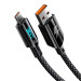 Кабель USB Gelius Screen GP-UCN008 USB-A to Type-C (1.2m) (30W) Black