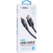 Кабель USB Gelius Screen GP-UCN008 USB-A to Type-C (1.2m) (30W) Black