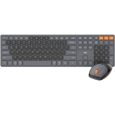 Комплект беспроводные клавиатура + мышь Fantech Go WK895 Silent Click Titan Grey