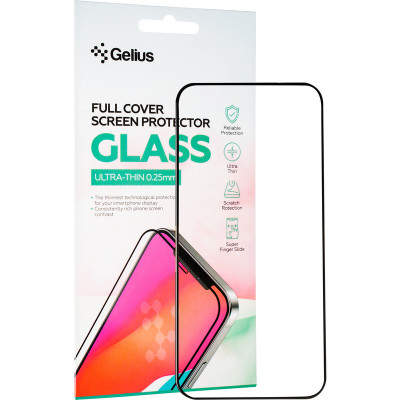 Защитное стекло Gelius Full Cover Ultra-Thin 0.25mm для iPhone 15 Pro Max Black