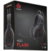 Наушники игровые Fantech HQ53 Flash (2 x 3,5 jack/USB) Red LED + микрофон Black