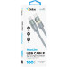 Кабель USB Gelius MoonLine GP-UCN014 Type-C to Type-C (1,2m) (100W) Gray
