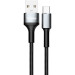 Кабель USB Gelius Cafule GP-UCN002C USB-A to Type-C (1.2m) (3A) Black