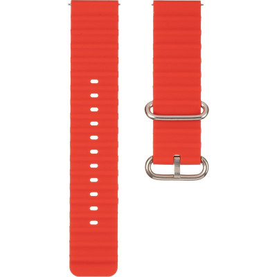 Ремешок для смарт-часов универсальный Flat marine style (22мм) Red