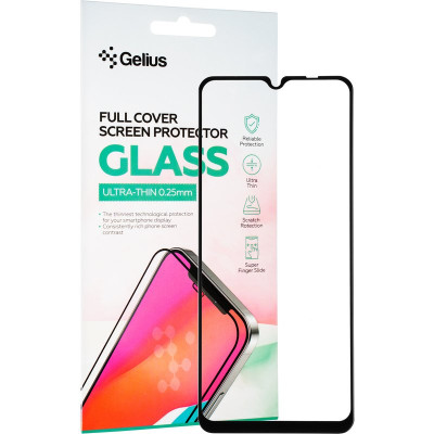 Защитное стекло Gelius Full Cover Ultra-Thin 0.25mm для Xiaomi Redmi 12C Black