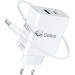 Мережевий зарядний пристрій Gelius X-Duo PRO 45W GP-HC053 + кабель Type-C/Type-C White