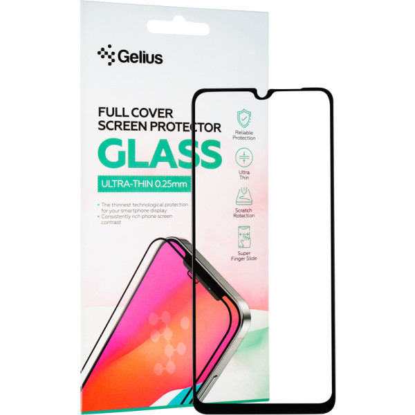 Защитное стекло Gelius Full Cover Ultra-Thin 0.25mm для Xiaomi Redmi A3 Black