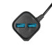 Мережевий зарядний пристрій Gelius Edition Auto ID 2USB 2.4A + кабель Lightning Black