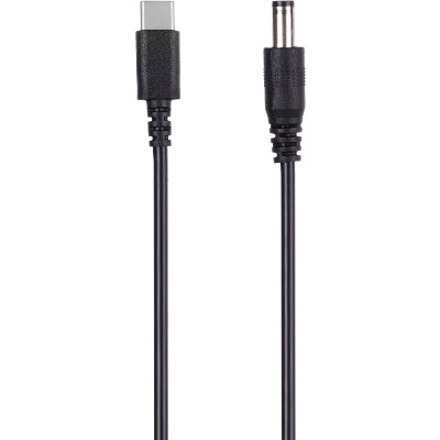 Кабель Type-C to DC 5.5x2.1 (5,9 v) (1A)(WX-YPX-0112V) 1m Black