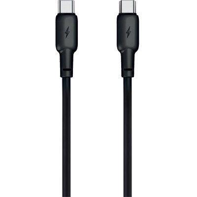 Кабель USB Gelius Full Silicon GP-UCN001CC Type-C to Type-C (1.2м) (60W) Black