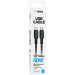 Кабель USB Gelius Full Silicon GP-UCN001CC Type-C to Type-C (1.2м) (60W) Black