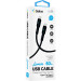 Кабель USB Gelius Lumin Lamp GP-UC100 Type-C to Type-C (2m) (60W) Black