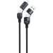 Кабель USB Gelius OpenX GP-UCN017 4in1 100W Black