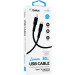 Кабель USB Gelius Lumin Lamp GP-UC100 Type-C to Lightning (2m) (30W) Black