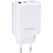Сетевое зарядное устройство Gelius Stratus GP-HC068 45W (1Type-C+1USB-A) + кабель Gelius iCable GP-UCN010 Type-C to Type-C (1,2m) (60W) White