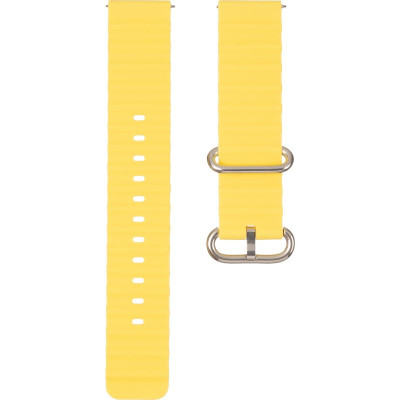 Ремешок для смарт-часов универсальный Flat marine style (20мм) Yellow