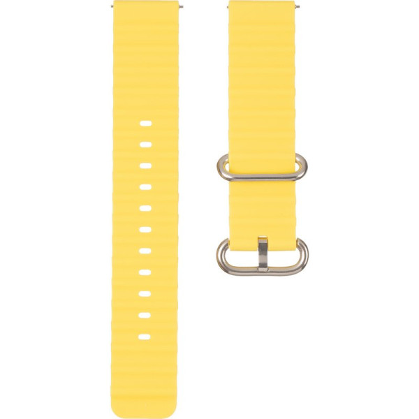 Ремешок для смарт-часов универсальный Flat marine style (20мм) Yellow
