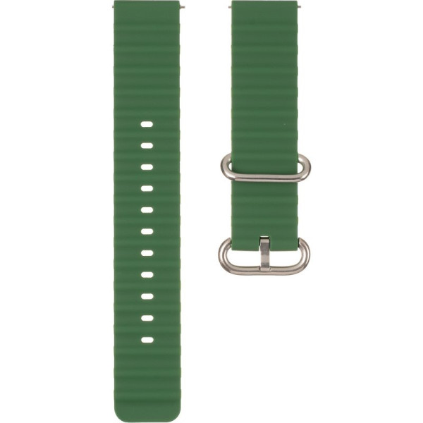 Ремешок для смарт-часов универсальный Flat marine style (20мм) Green
