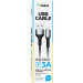 Кабель USB Gelius Strong Ukraine GP-UCN002L USB-A to Lightning (1.2м) (3A) Black