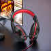 Наушники игровые Borofone BO104 PC Phantom + mic Black/Red