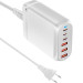 Сетевое зарядное устройство Gelius Force GaN 100W GP-HC063 3USB-A + 3Type-C White