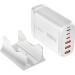 Сетевое зарядное устройство Gelius Force GaN 100W GP-HC063 3USB-A + 3Type-C White