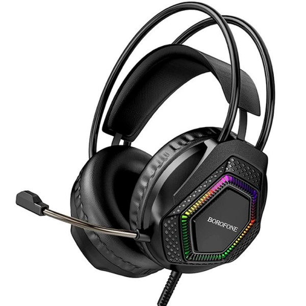 Наушники игровые Borofone BO105 Thunder + mic Black