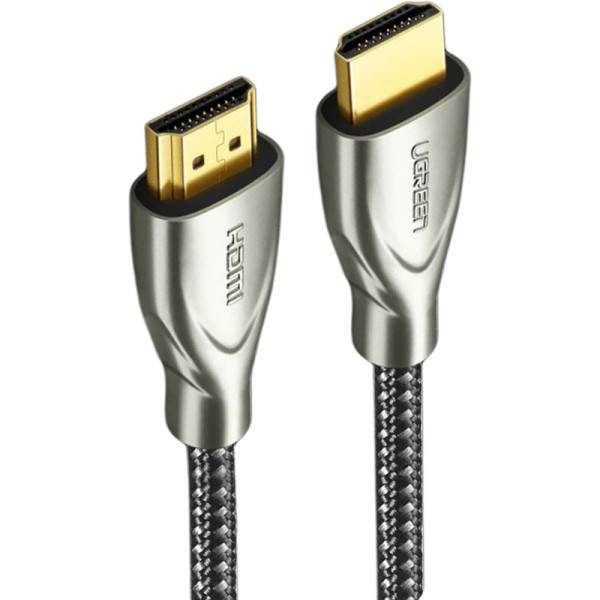 Кабель HDMI - HDMI Ugreen HD131 Carbon Fiber Zinc Alloy 2m Grey