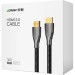 Кабель HDMI - HDMI Ugreen HD131 Carbon Fiber Zinc Alloy 2m Grey