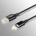 Кабель USB Gelius Pro Magenta Transfer GP-MC-03i Lightning Black