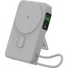 Повербанк с беспроводной зарядкой Gelius Fluxen GP-PBW120 Magnetic Wireless Charge Qi2 15W 10000mAh Grey