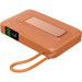Повербанк с беспроводной зарядкой Gelius Fluxen GP-PBW120 Magnetic Wireless Charge Qi2 15W 10000mAh Orange